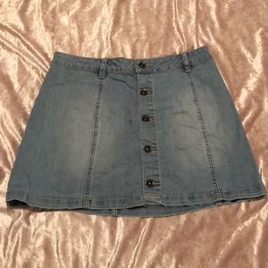 Vans jean skirt